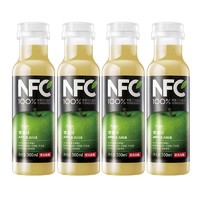 农夫山泉 NFC果汁饮料（冷藏型）100%鲜果压榨苹果汁 300ml*4瓶