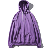 Foss Phil 男女款连帽卫衣 WY02 紫色 XL