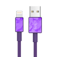 ifory 安福瑞 MFi认证 Lightning 2.4A 数据线 编织 1.8m 星云紫