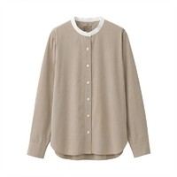 MUJI 無印良品 女式立领衬衫  BCB14C1A