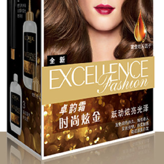 L'OREAL PARIS 巴黎欧莱雅 法式炫色染发霜 #6.13炫雅褐金 1盒