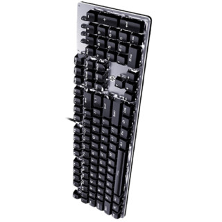 HP 惠普 GK100 104键 有线机械键盘 金属灰 国产青轴 单光