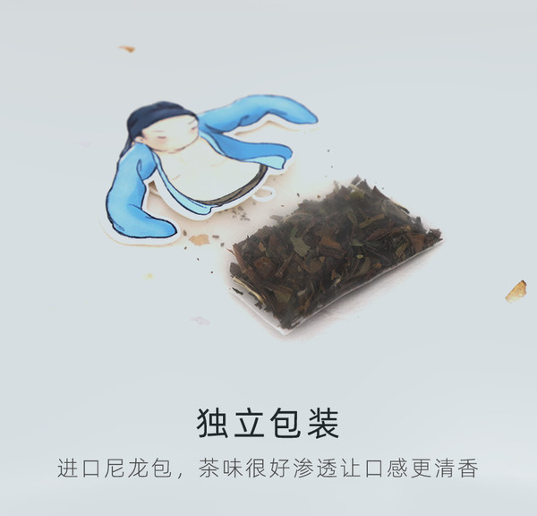 苏州博物馆 唐寅创意茶泡 袋装茶包 一盒8包