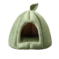 lezizi 乐吱吱 XKMW0123 树叶 宠物窝+毛毯 绿色 L