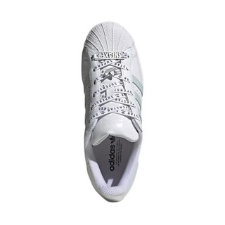 adidas ORIGINALS Superstar W 女子休闲运动鞋 FV3392 白/浅绿 36