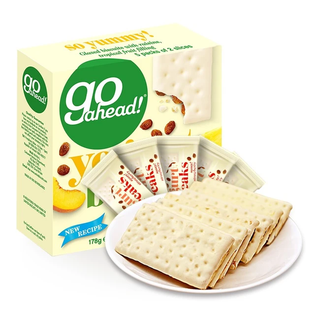 GO AHEAD 果悠萃 热带水果酸奶涂层饼干 178g