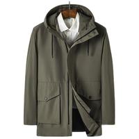 ROMON 罗蒙 男士中长款风衣 65L204150 卡其色 M