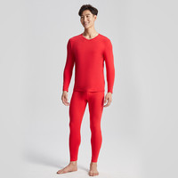 YOUR SUN 宜而爽 男士秋衣秋裤套装 13001013221 喜庆红 L