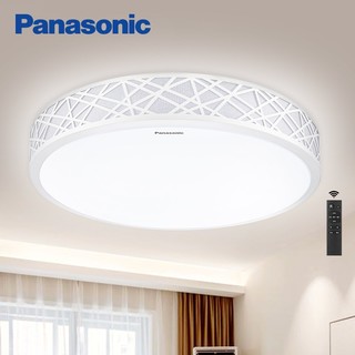 Panasonic 松下 吸顶灯LED遥控调光调色客厅卧室灯具铁艺灯饰框HHXZ3004 掠影系列 36瓦