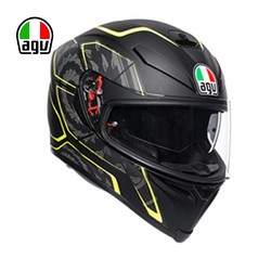 AGV 摩托车头盔   BLACKFLUO M