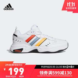 adidas 阿迪达斯 NEO Strutter 男子跑鞋 FY4374 白/黄/红 42.5