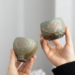 苏氏陶瓷 SUSHI CERAMICS）创意主人杯陶瓷功夫茶杯个人对杯两个礼盒装