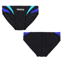 YINGFA 英发 男士三角泳裤 9617-3 黑/天蓝浅蓝 XL