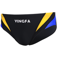  英发 YINGFA 男士三角泳裤 9617-1 黑/黄蓝 XXXL
