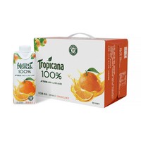 限地区、PLUS会员：Tropicana 纯果乐 橙汁   饮料整箱 330ml*12盒 百事出品