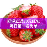 代养 丹东99红颜奶油草莓水果礼盒现摘现发 奶油草莓2斤中果装