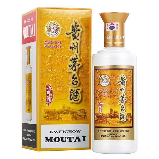 Moutai (茅台) 高品質白酒 MOUTAI 茅台贵州茅台酒53%vol 酱香型白酒500ml 单瓶装【报价价格