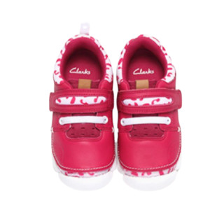 Clarks 其乐 261298648 儿童休闲运动鞋 粉红色拼色 30码