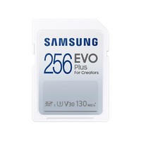 SAMSUNG 三星 EVO Plus SD 全尺寸 SD 卡 256GB (MB SC256K), MB-SC256K/AM