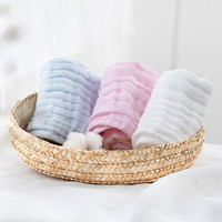 全棉时代 [热卖]全棉时代儿童浴巾手帕套装纯棉纱布婴儿宝宝初生洗澡巾包巾