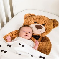SNURK 床笠 原装进口婴儿床新生儿床上用品宝宝透气床罩床笠 泰迪熊60*120cm