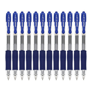 pilot百乐blg2系列blg25l按动中性笔蓝色05mm12支装