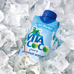 VITA COCO 唯他可可 椰子水椰汁饮料年货 低糖低卡富含电解质 进口果汁330ml*4瓶