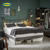IKEA宜家KOPARDAL科帕达欧式铁艺床床架双人床铁架床现代简约家居 灰色/鲁瑞120x200cm