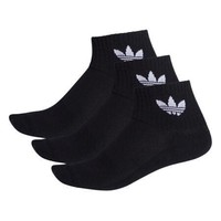 adidas ORIGINALS Mid Ankle Sck 中性运动袜 FM0643 黑色 XS