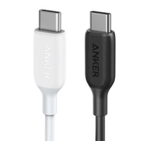 有券的上：Anker 安克 A8852 双Type-C 60W 数据线 TPE 0.9m 黑色