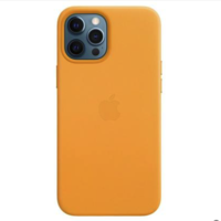 Apple/苹果 iPhone 12 Pro Max 皮质保护壳 花菱草色