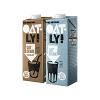 OATLY 噢麦力 燕麦露谷物饮料组合装 2口味 1L*2瓶（原味燕麦露+巧克力味燕麦露）