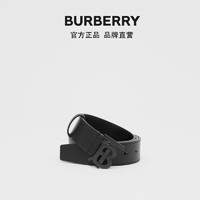 BURBERRY 博柏利 男士 专属标识图案皮革腰带 80465611