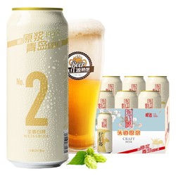 永红源 精酿啤酒原浆白啤酒13.5度500ml*6听