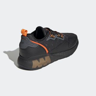 adidas ORIGINALS Zx 2k Boost 中性休闲运动鞋 GY3547 黑色/橙色 42.5