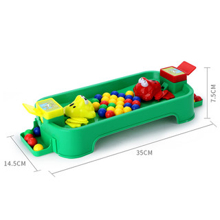 知识花园 抖音同款青蛙吃豆儿童玩具男女孩 亲子互动宝宝玩具桌面游戏 青蛙抢豆（2只）