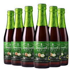Lindemans 林德曼 苹果 精酿果啤 啤酒 250ml*6瓶 比利时进口