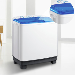 Midea 美的 瀑布洗系列 MP100VS808 双缸洗衣机 10kg 白色