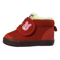 HOT BISCUITS MIKIHOUSE 73-9304-611 婴幼儿加绒学步鞋 红色 内长16cm
