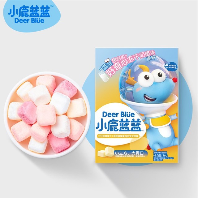小鹿蓝蓝 奶酪块原味/36g