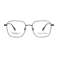 Coastal Vision 镜宴&essilor 依视路 CVO4008钛金属眼镜框+钻晶A3系列 非球面镜片