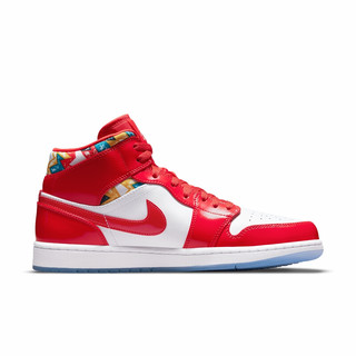 AIR JORDAN 正代系列 Air Jordan 1 Mid SE 男子篮球鞋 DC7294-600 红色/白色 44.5