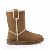 UGG Classic Novelty经典新奇系列 女士中筒雪地靴 1098078 栗子棕色 37