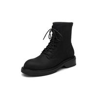Tata 他她 WRXO1DD0 女士系带马丁靴 黑色 35