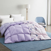  罗莱生活 LUOLAI 家纺 暖馨 科技阻螨羽绒被 200*230cm 印花款