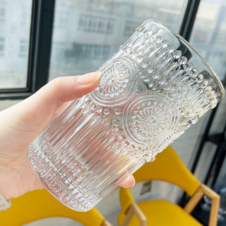 墨色 高款玻璃杯 350ml*2 透明