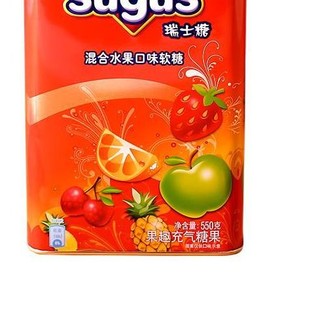 sugus 瑞士糖 软糖 混合水果口味 550g*2罐