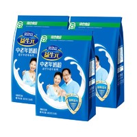 PLUS会员：Wondersun 完达山 益生元中老年奶粉 400g*3袋