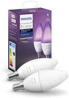 Philips 飞利浦 Hue White and Color Ambiance 2 智能灯泡 E14 带蓝牙，白色