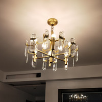 兰亭 集势后现代全铜客厅吊灯轻奢水晶玻璃设计师创意餐厅卧室灯具